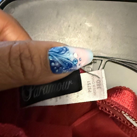 Paramour Deep Red Lace Bra - Picture 2 of 3